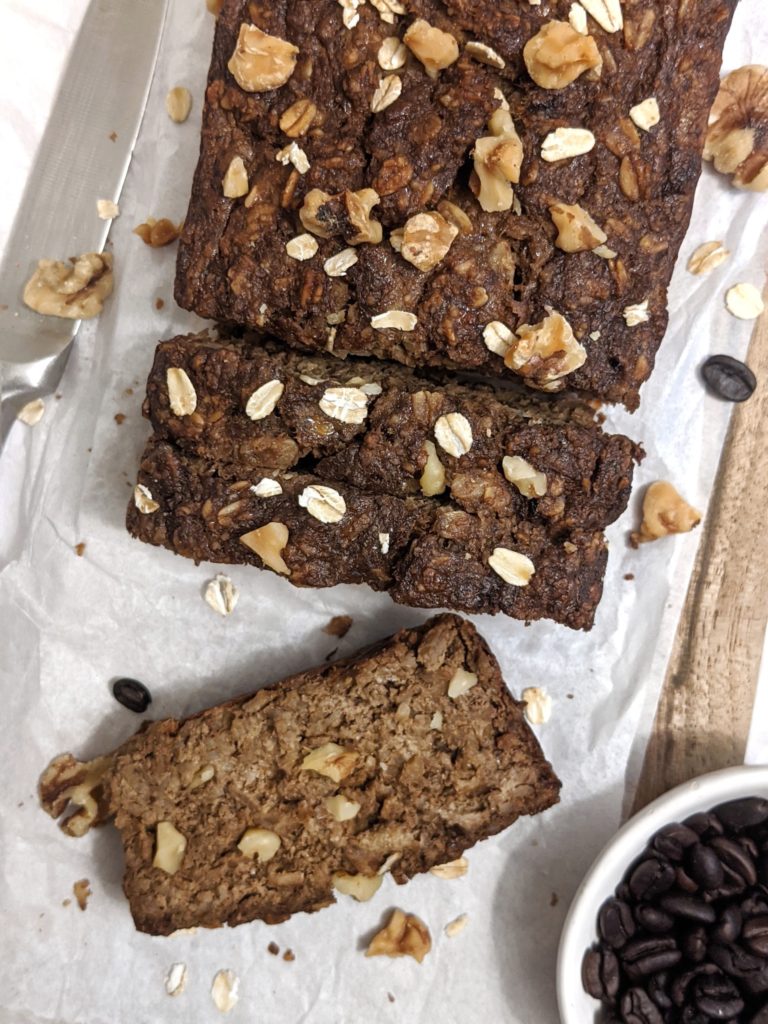  This Double Walnut Oatmeal Espresso Banana Bread is made with rolled oats, walnut flour and chopped walnuts to make it doubly nutty and then infused with coffee. Gluten-free breakfast bread goals!