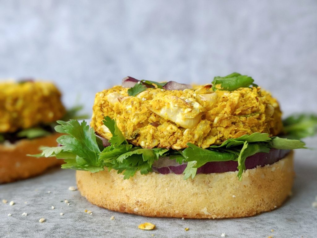 These healthy curry vegan curry vegetable burgers are made with chickpeas and oats so there’s no black beans, no mushrooms, no bread crumbs, no soy either - just the best curried vegetarian entree out there.