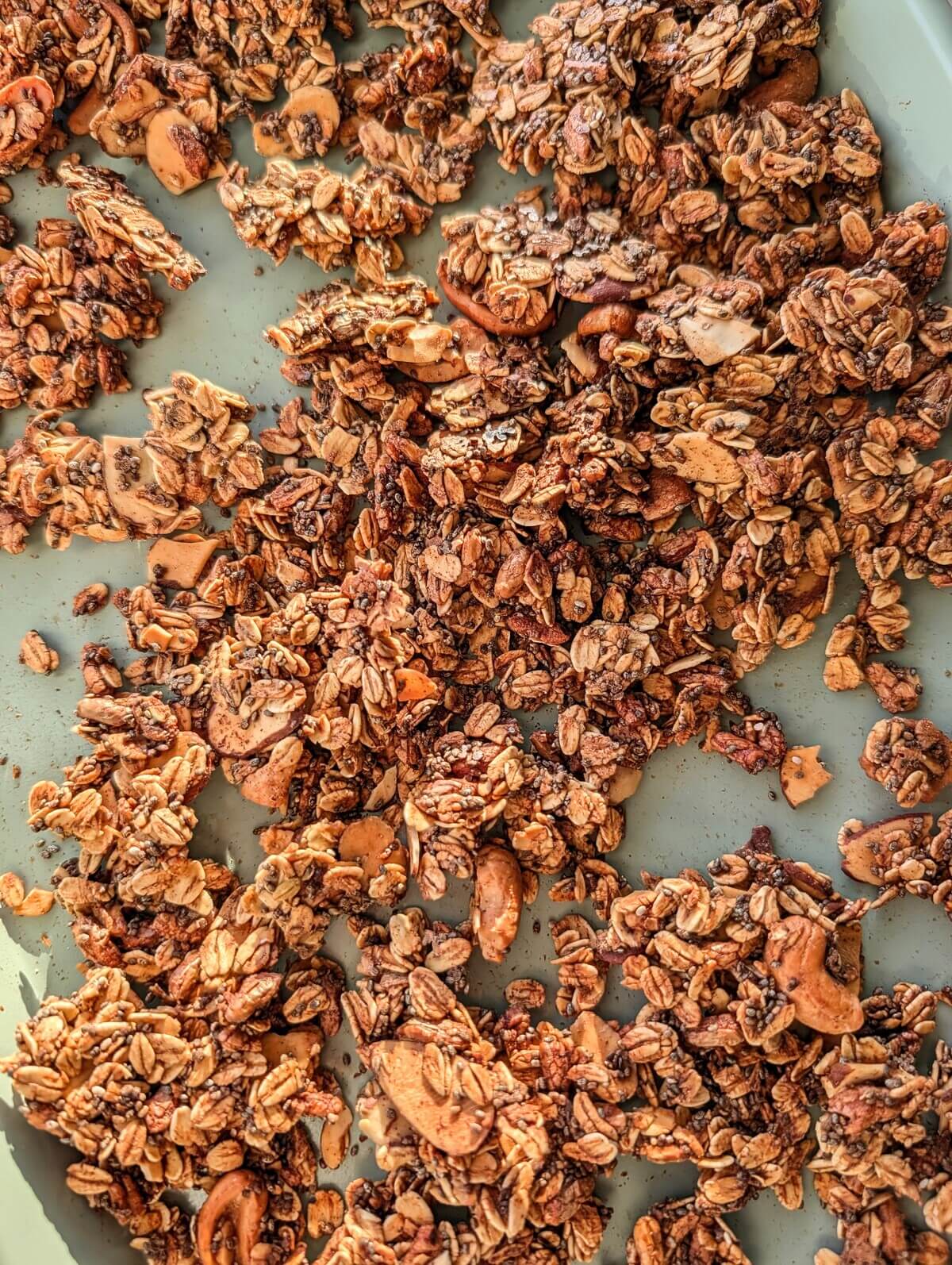 The ultimate no-oil but still crunchy Egg White Granola recipe! A low-fat, low-sugar, and high-volume cereal hack made with egg whites for huge, satisfying clusters.