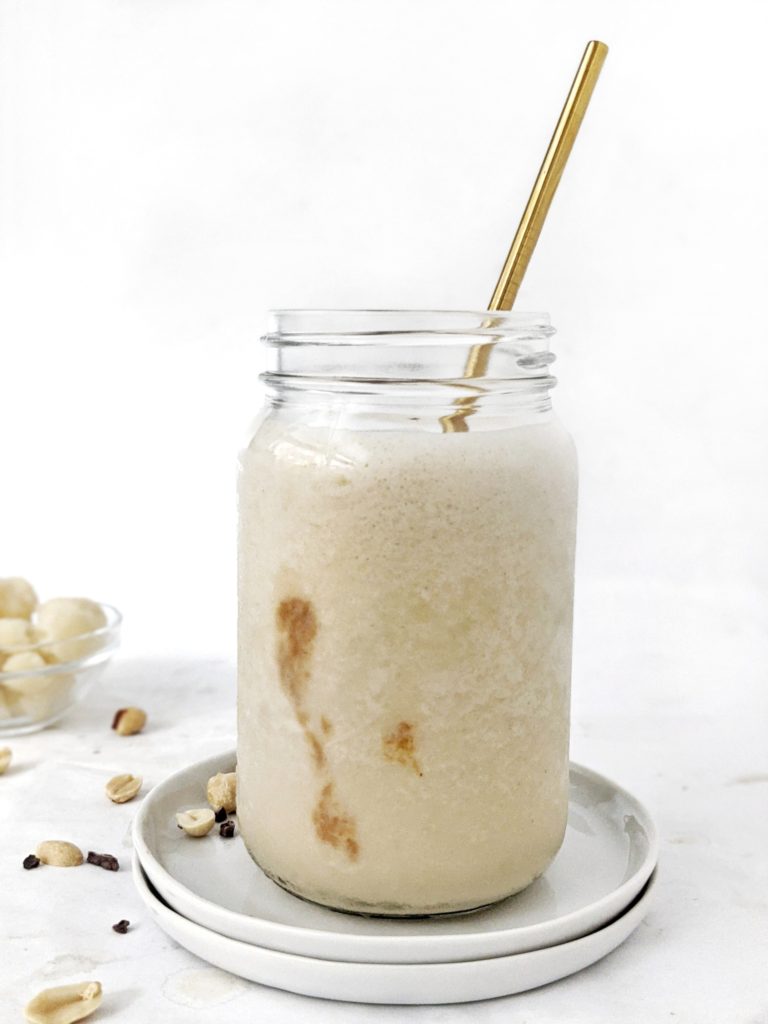 This Keto and low carb protein smoothie shake is made with protein powder and is a great sugar fee recipe without banana - a good weightloss option, and can be made into a protein ice cream too.