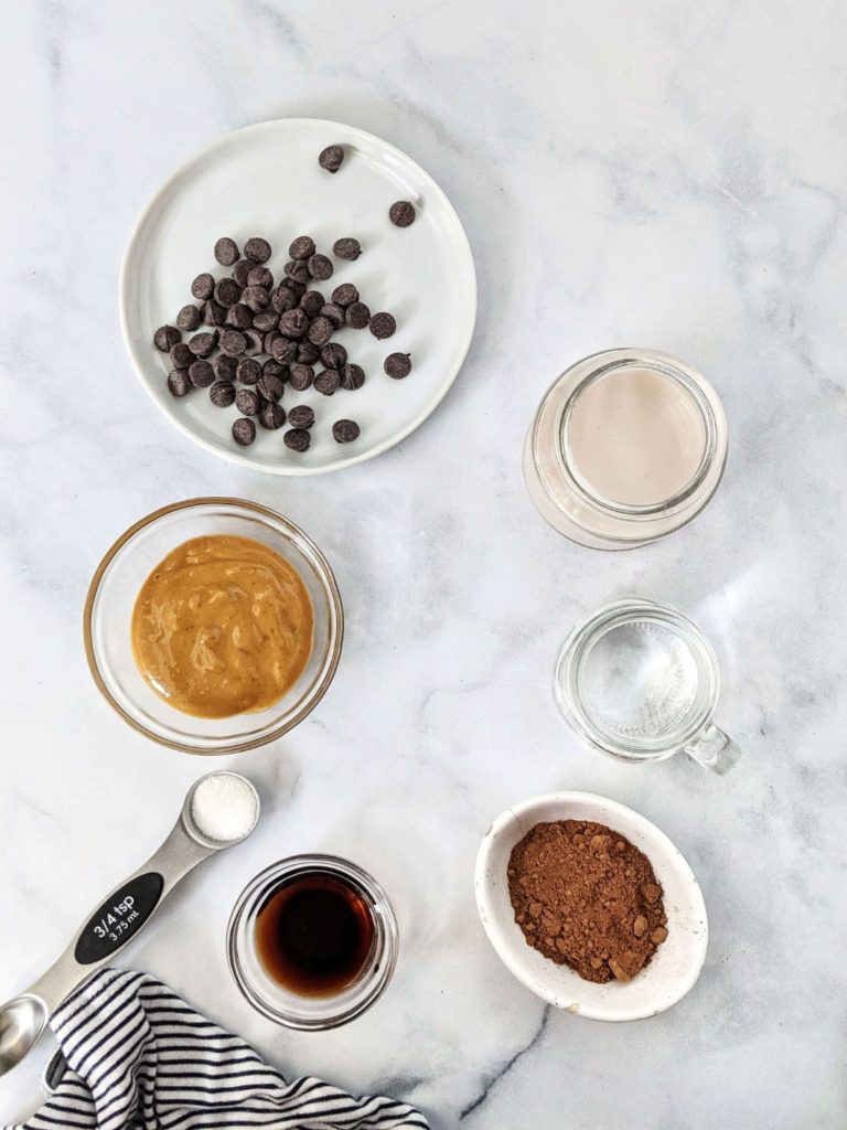 Nutty, creamy and chocolatey, this Peanut Butter Hot Chocolate is made with cocoa powder and chocolate chips, and really is insanely good! This healthy peanut butter hot cocoa recipe is dairy free, sugar free, and Vegan too. The perfect luxurious and steaming cup out of your own kitchen.