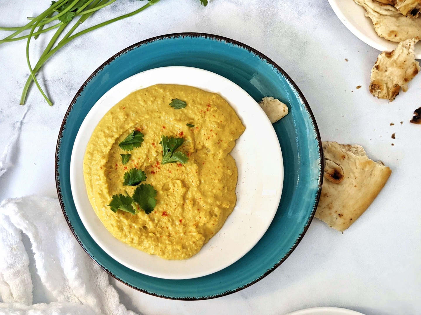 Rich & Healthy Curry Lentil Hummus (Oil free & Vegan) image