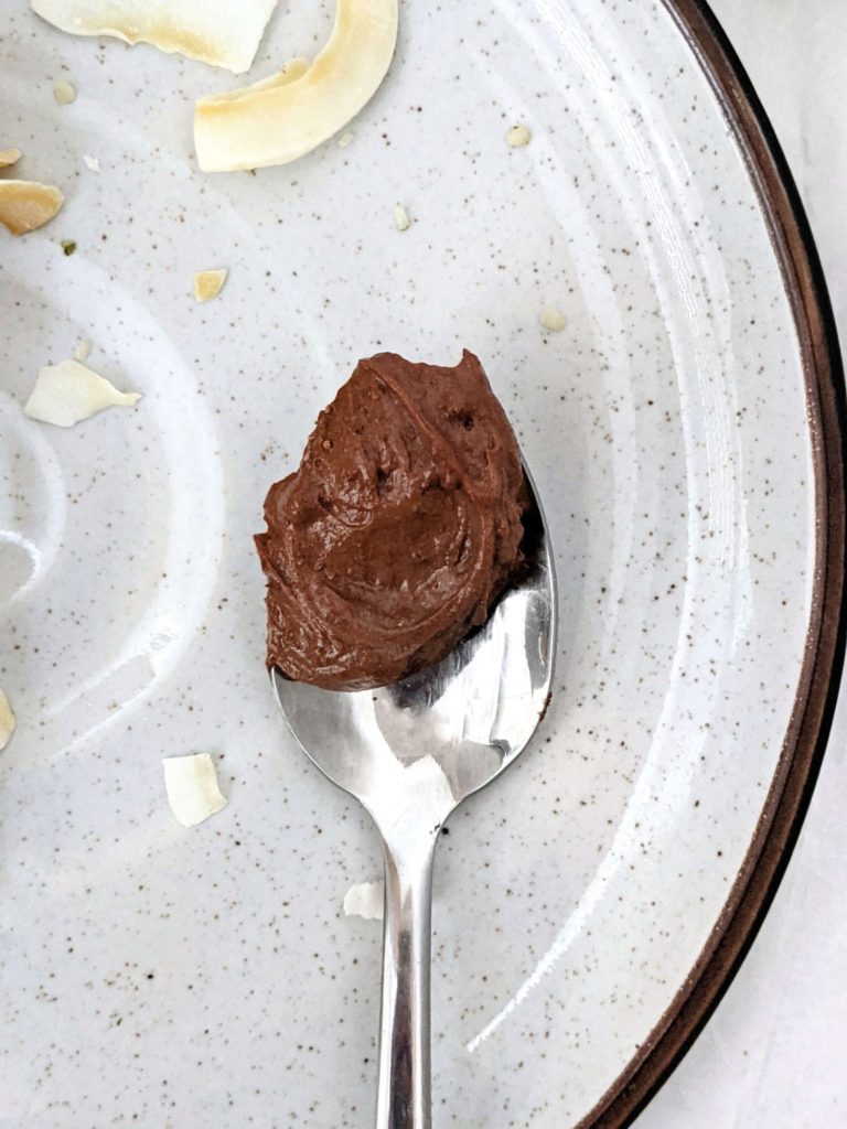 Actually the Best Chocolate Protein Spread recipe made with just 3 ingredients! High protein chocolate spread uses protein powder and yogurt, has no fat, is sugar free, and can be Vegan too. A great alternative for high protein Nutella!