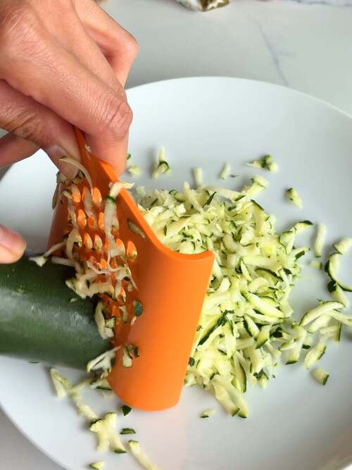 Shred the zucchini