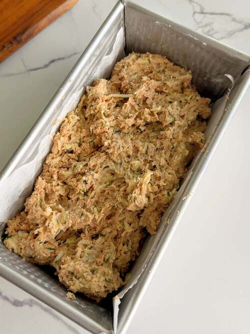 Spread batter into pan