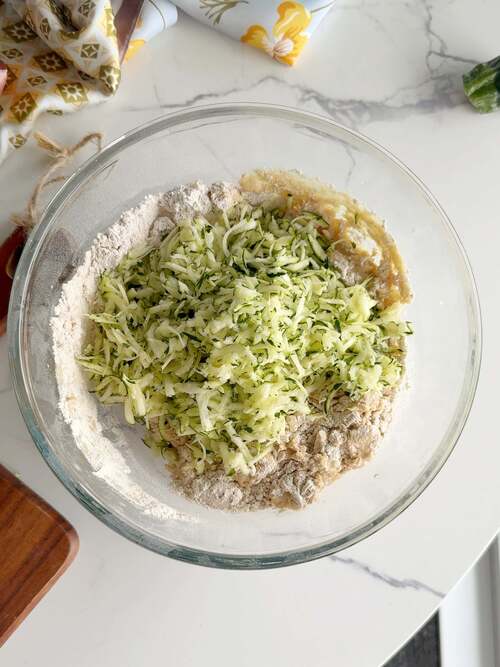 Add shredded zucchini