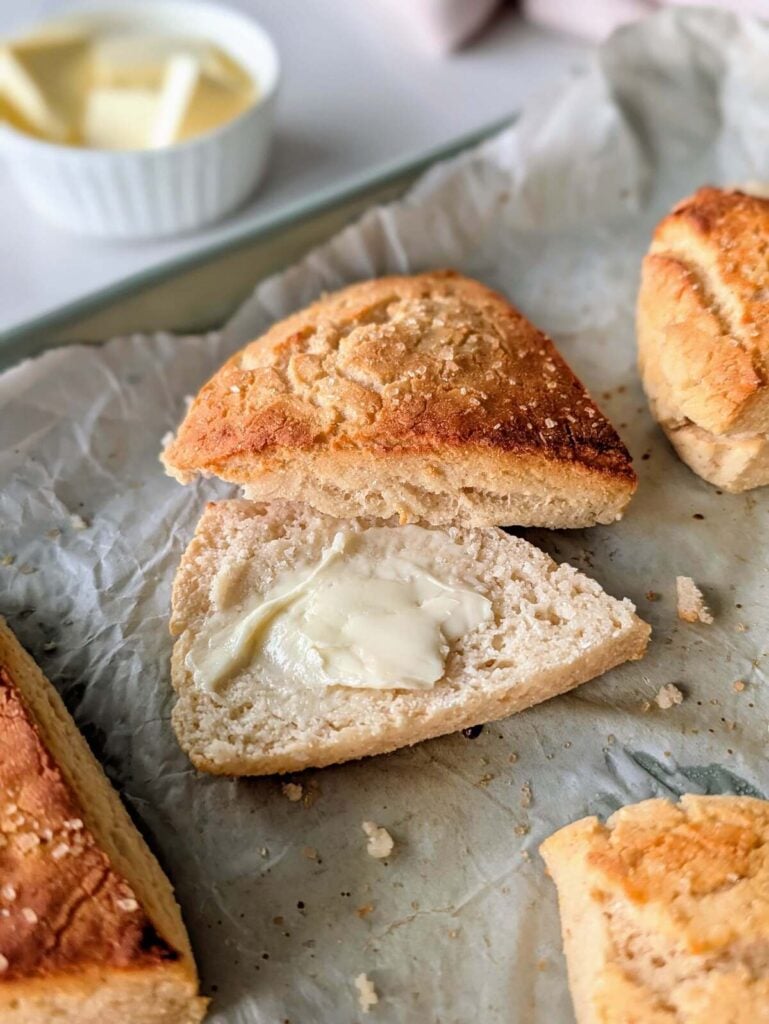The best Protein Scones recipe with simple, healthy ingredients. High protein, low calorie scones use unflavored and vanilla protein powder and Greek yogurt for 16 grams of protein each!