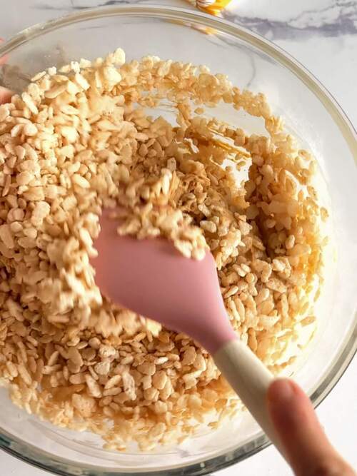 add in rice krispies cereal