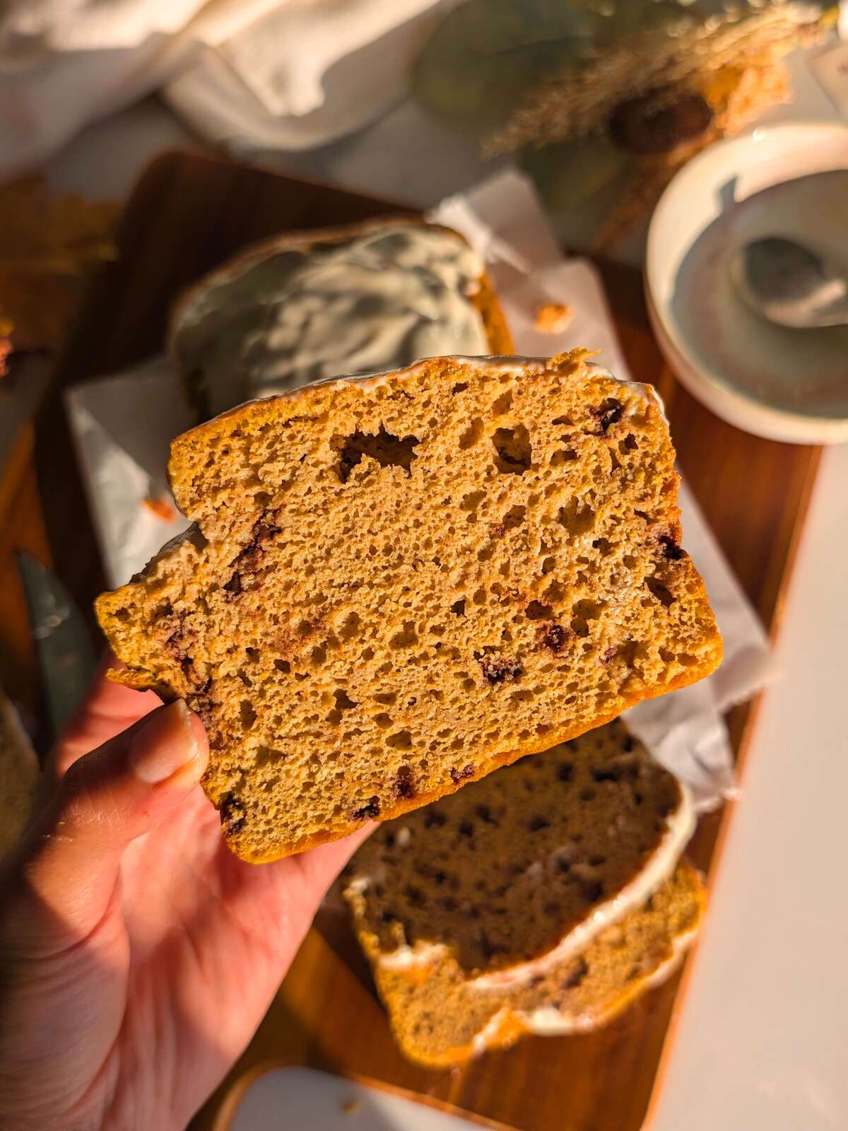 protein pancake mix pumpkin loaf