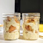 Healthy Protein Banana Pudding with layers of protein powder custard, sugar free vanilla waters and fresh banana. This banana cream pudding is an easy, healthy, no bake recipe without condensed milk or any added sugar.