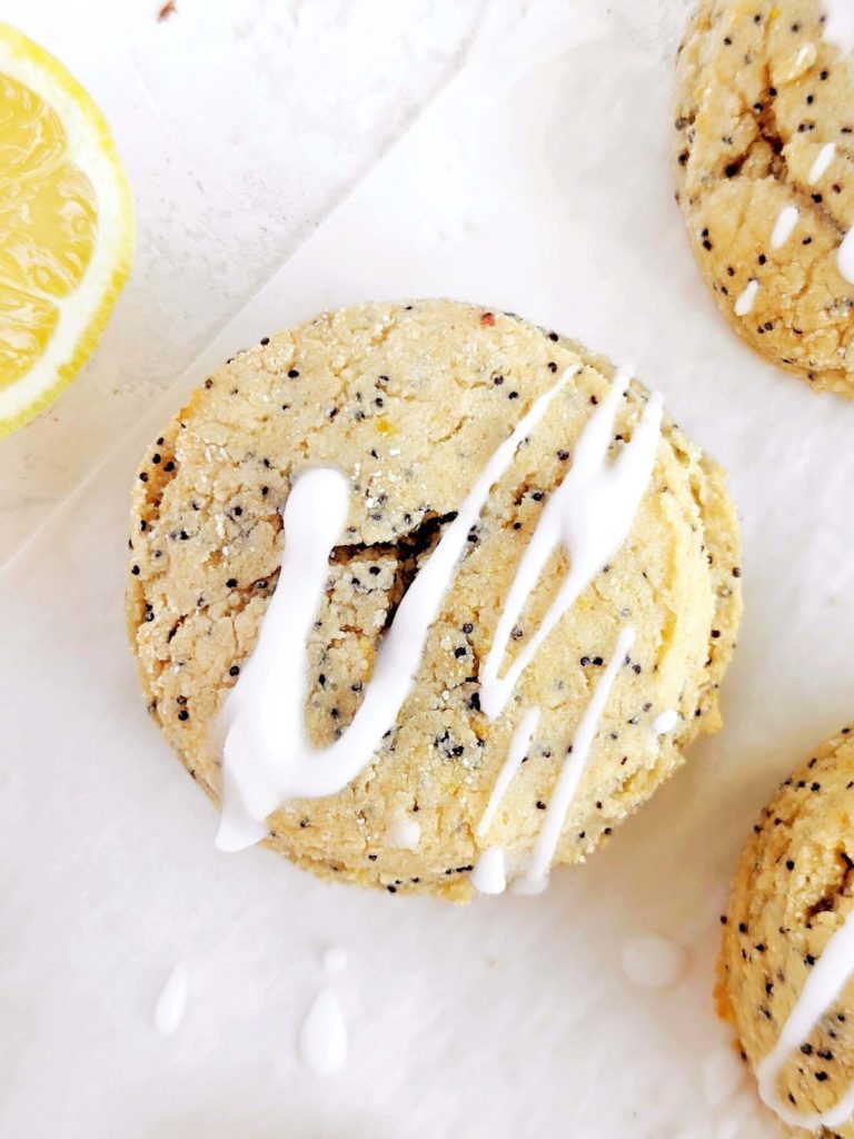 Refreshing Lemon Poppy Seed Protein Scones made healthy with protein powder and Greek yogurt, and no sugar or butter! Easy lemon poppyseed scones are easily gluten free and Vegan too!