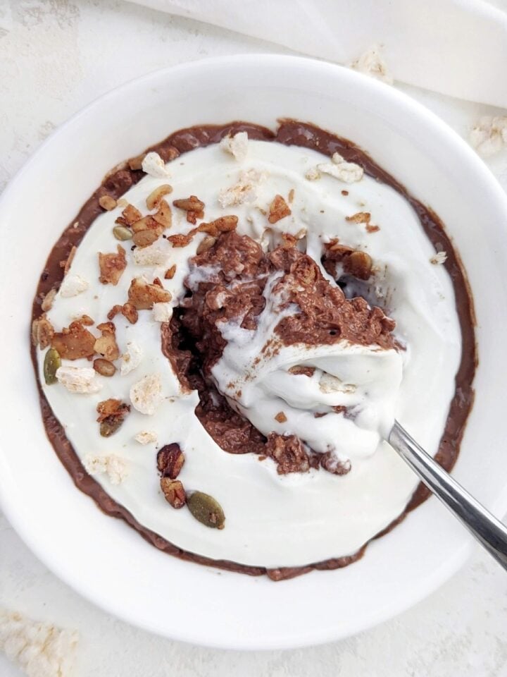 Rice Cake Overnight Oats (High Protein, Gluten Free) | Hayl's Kitchen