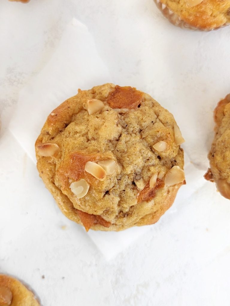 Sweet, spiced Persimmon Protein Muffins turns the fresh fruit into a delicious breakfast or brunch treat! Healthy persimmon muffins use protein powder for sugar, and have no butter or oil added.