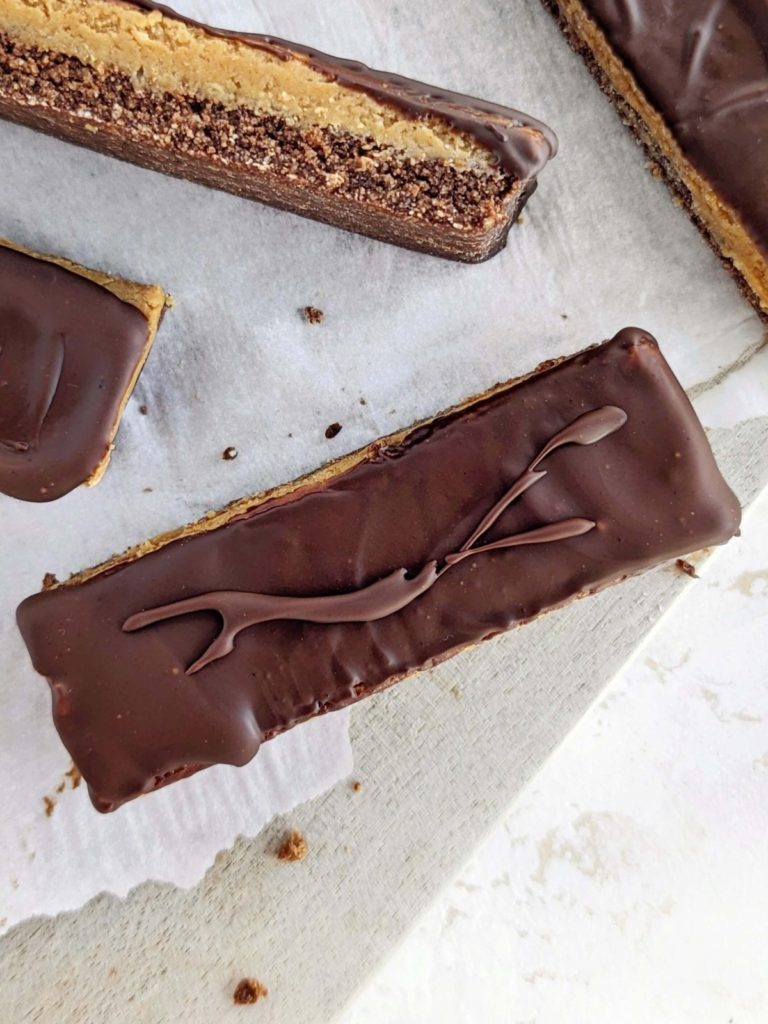 Healthy Mars Protein Bar recipe so you can have the candy and hit your goals! Homemade Mars bars use protein powder and are sugar free, gluten-free and high-fiber too.