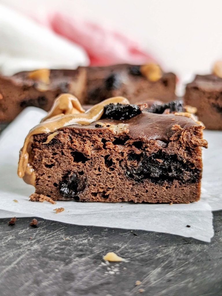 Mocha Protein Brownies are guaranteed to leave you wanting more! High protein and low fat mocha brownies with protein powder, Greek yogurt and no sugar - good and guilt free.