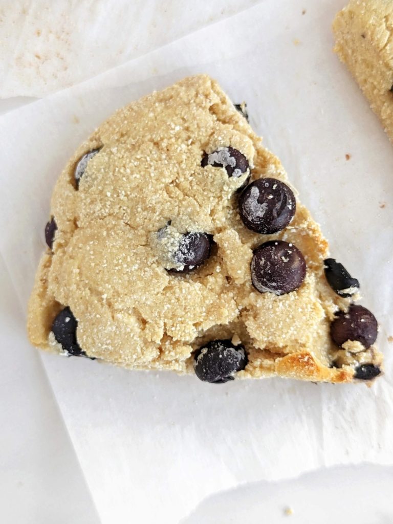 Protein Blueberry Scones are a super tasty and healthy snack, breakfast or post-workout treat. Healthy blueberry scones are high protein, low sugar, low fat and low calorie too; Better than Starbucks!