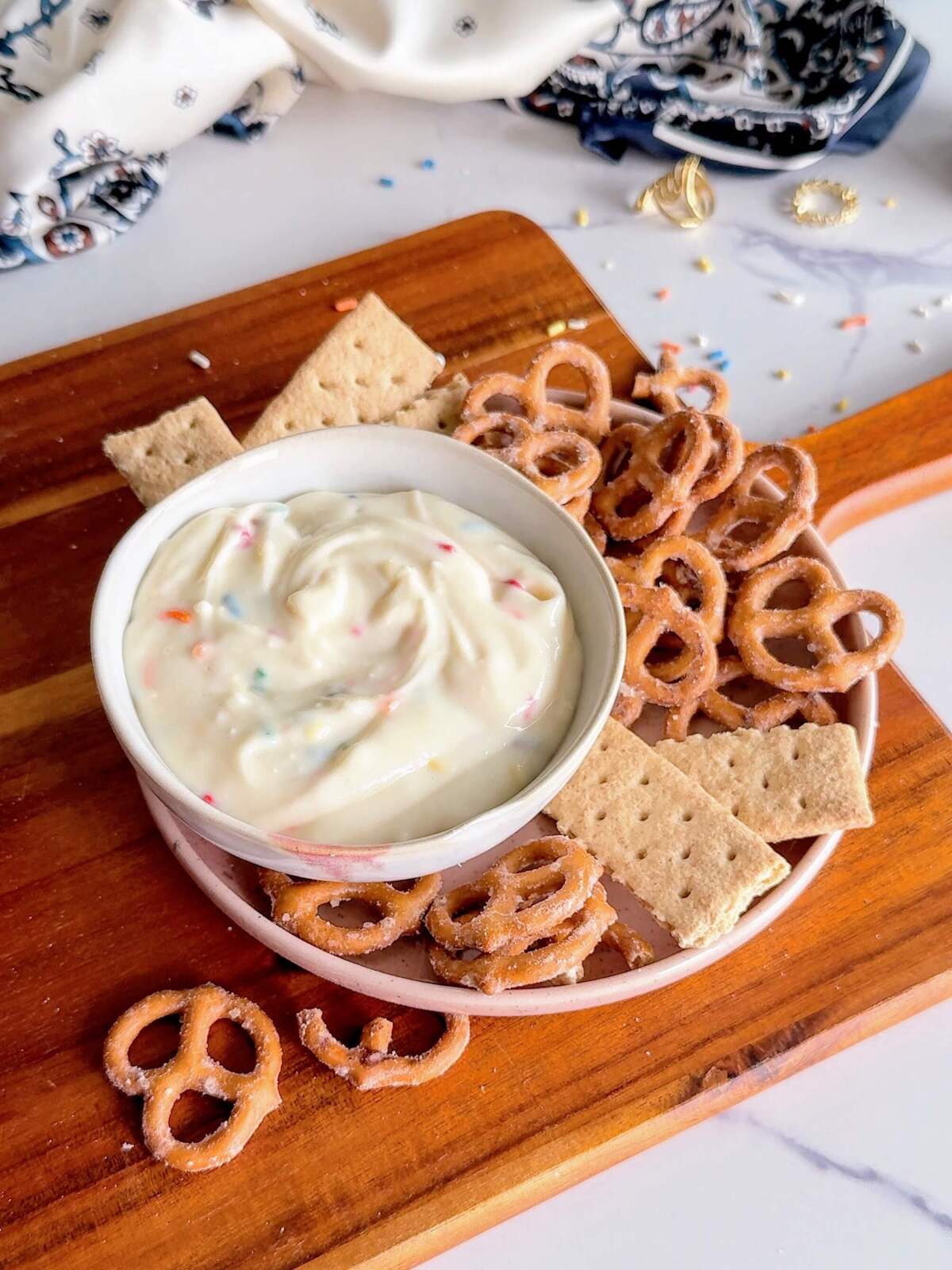 high protein birthay cake dip
