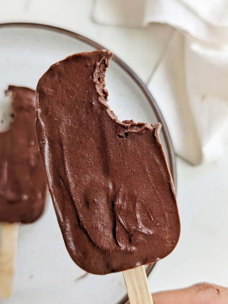 Protein Fudgesicles are packed with protein and loaded with rich, chocolatey flavor - the perfect guilt-free indulgence for hot summer days (or any day, really)!