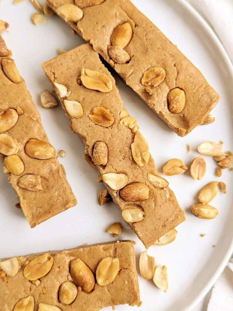 Homemade Healthy Payday Bars are the sweet and salty treat you’ve been waiting for. High Protein, Low fat and sugar free, but with all the deliciousness of Payday candy bars. 