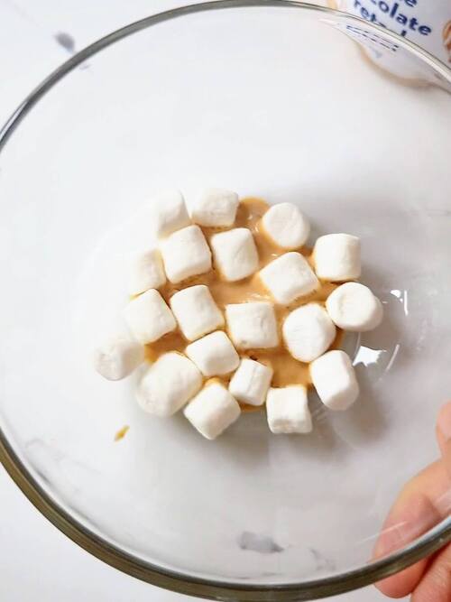 Microwave marshmallows and PB