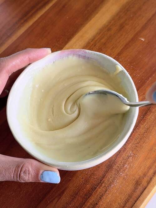 whisk protein powder and milk
