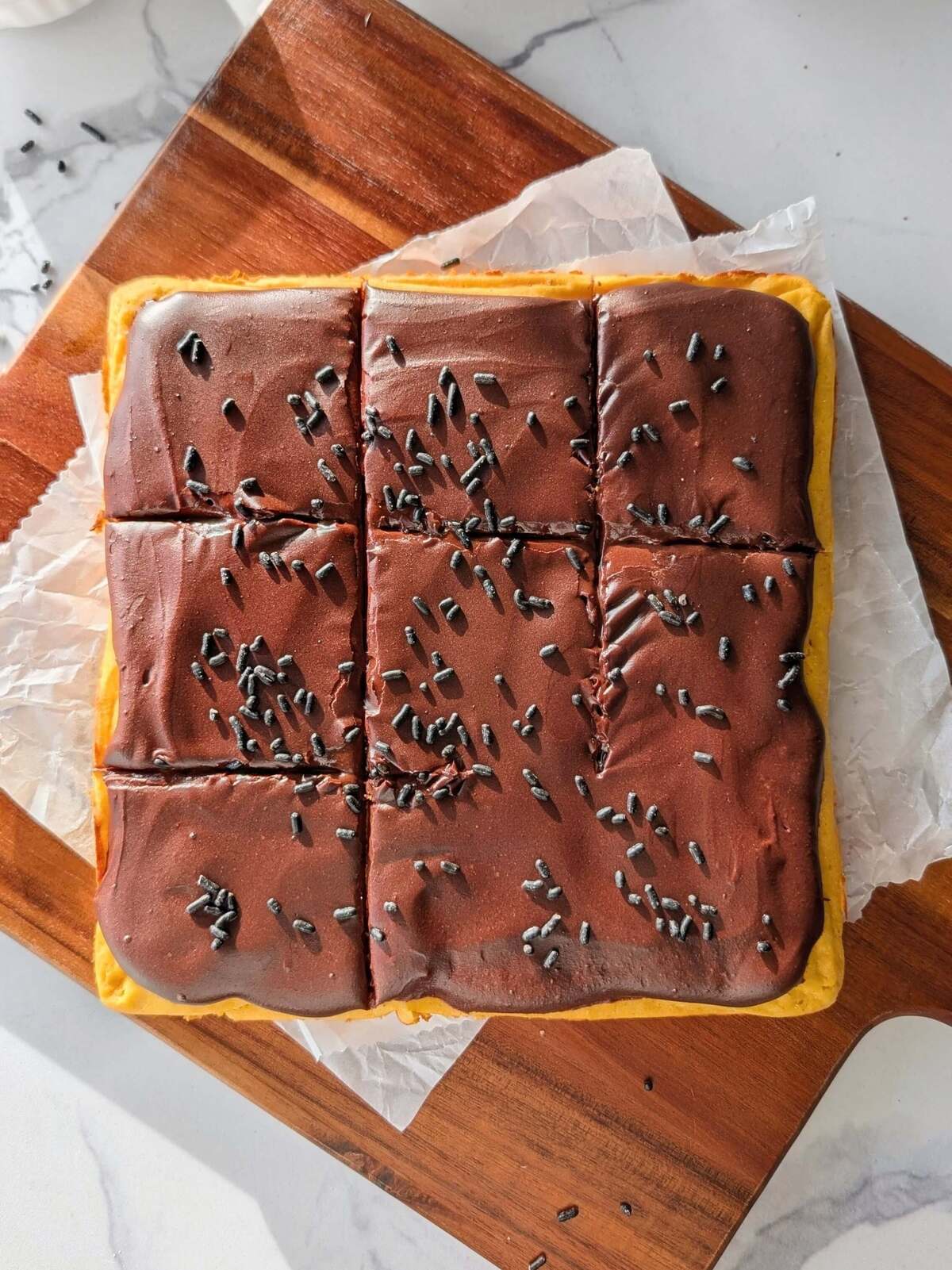 This Healthy Brazilian Carrot Cake is a total game-changer! A high-protein, blender carrot cake topped with a rich chocolate ganache. Only 10 mins of prep!