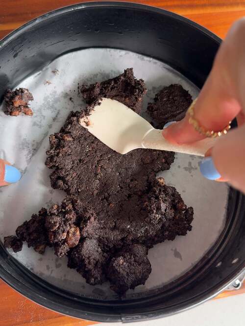 Press down Protein Oreo Cheesecake Crust