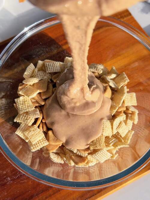 pour mix into cereal