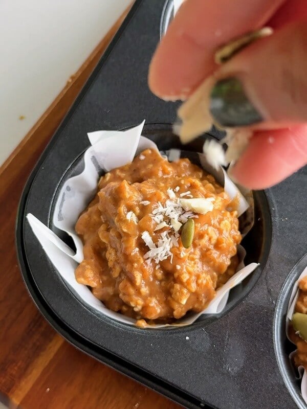 fill into pan